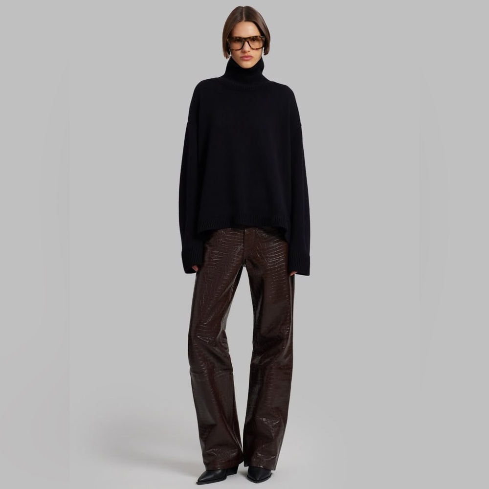 Frankie Shop Bonnie Croc Effect Pant
